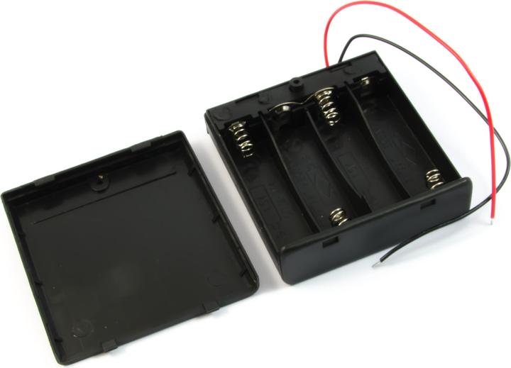 Actual product image Purecrea Battery compartment / battery holder 4xAA with connection cable and switch