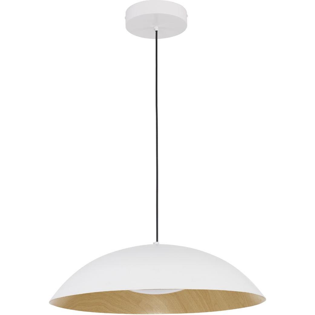 Nova Luce, Pendelleuchte, GLIM LED Pendelleuchte Weiss 42W Warmweiss 120x58cm dimmbar 9081280