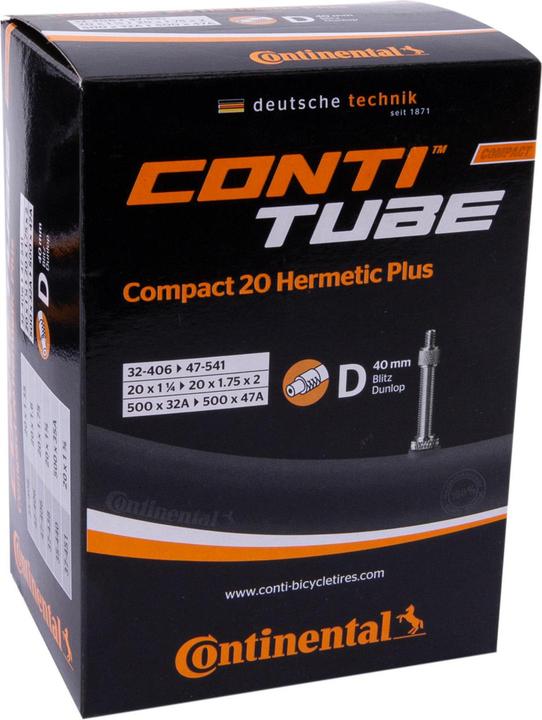 Produktbild Continental Compact 20 Hermetic Plus (Schrader (AV), 20", 40 mm)