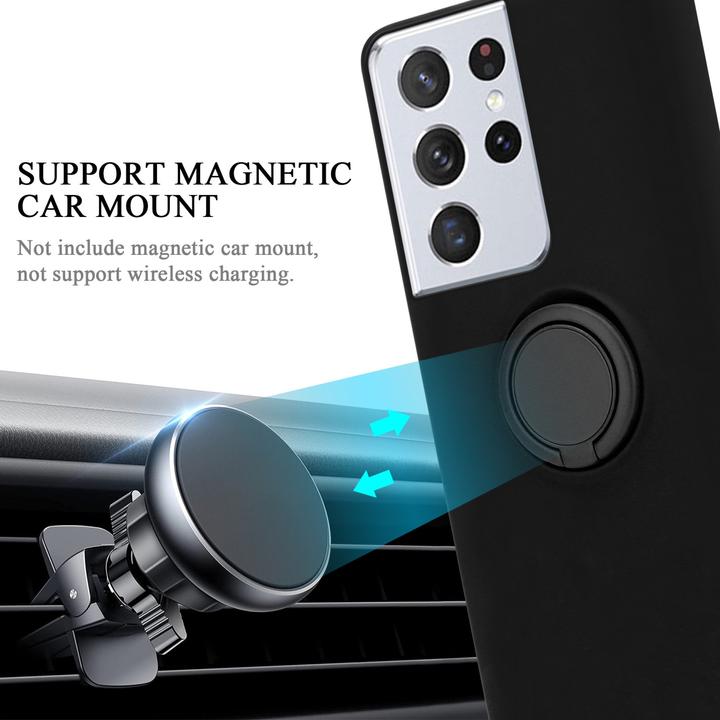 Image du produit Cadorabo TPU Liquid Ring Silicone Case Cover (Samsung Galaxy S22 Ultra)