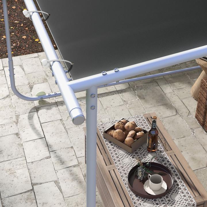 Immagine prodotto Outsunny Pergola con 4 sacchi di sabbia vuoti da riempire (302 cm, 302 cm)