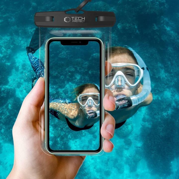 Produktbild Tech-Protect Universelles wasserdichtes Tech-Protect-Gehäuse, Schwarz (Universal)