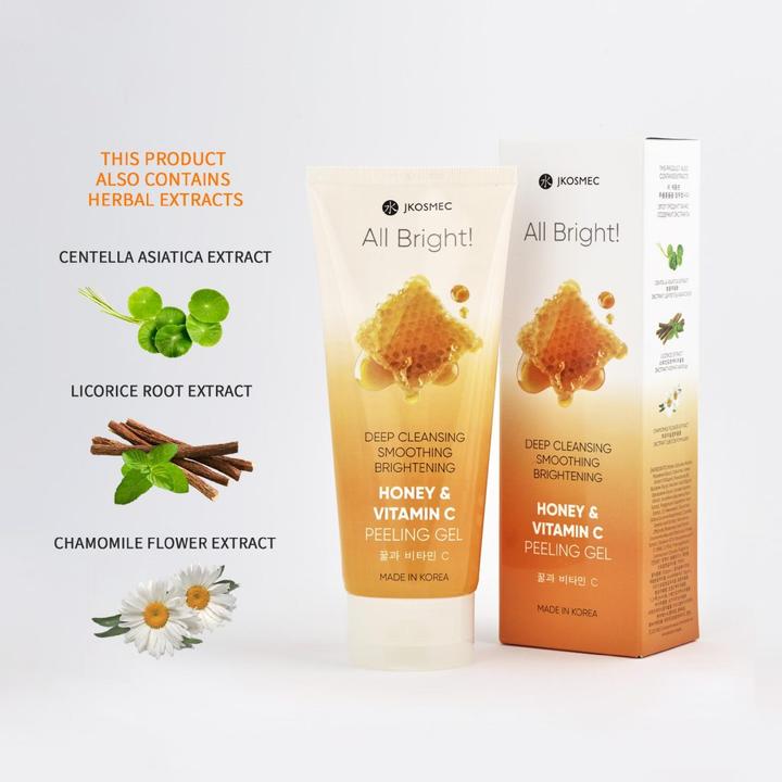 Actual product image JKosmec All Bright Honey and Vitamin C Peeling Gel (180 ml)