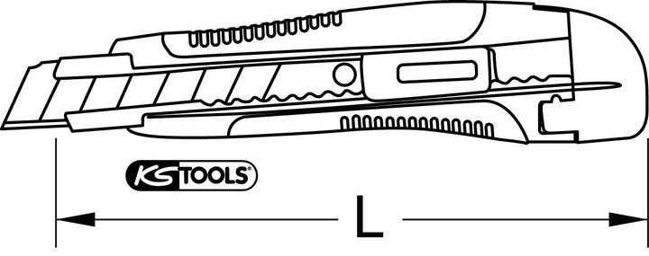 Produktbild KS Tools Universal-Abbrechklingen-Messer 18 mm 907.2135 (Cutter)