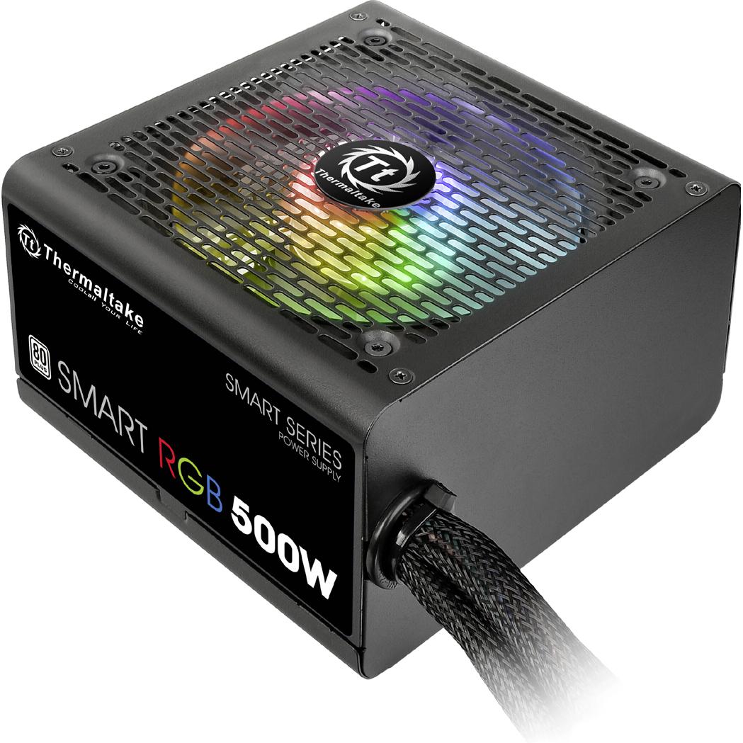 Thermaltake Smart RGB (500 W), PC Netzteil, Schwarz