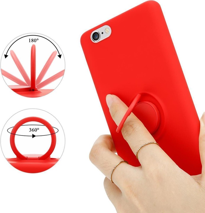 Actual product image Cadorabo TPU Liquid Ring Silicone Case Cover (Apple iPhone 6 Plus)