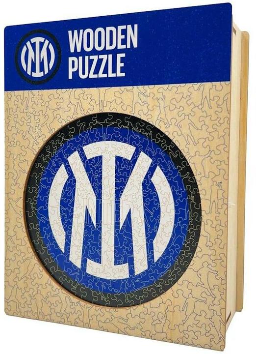 Actual product image Iconic FC Inter Milan - Logo - Wooden Puzzle Size S (150 pieces) (150 pieces)