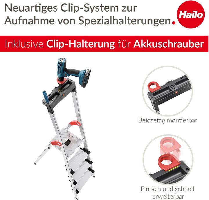 Produktbild Hailo L75 ComfortLine Sicherheits-Stehleiter (Stehleiter, 168 cm)
