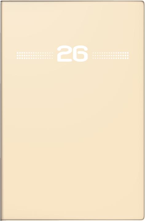 Produktbild rido/idéWochenkalenderModellpartner/IndustrieI,Kunststoff-Einband,sand202 (A7, 1 Woche / 2 Seiten)