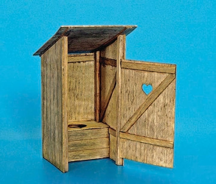 Actual product image Plus Model Wooden toilet