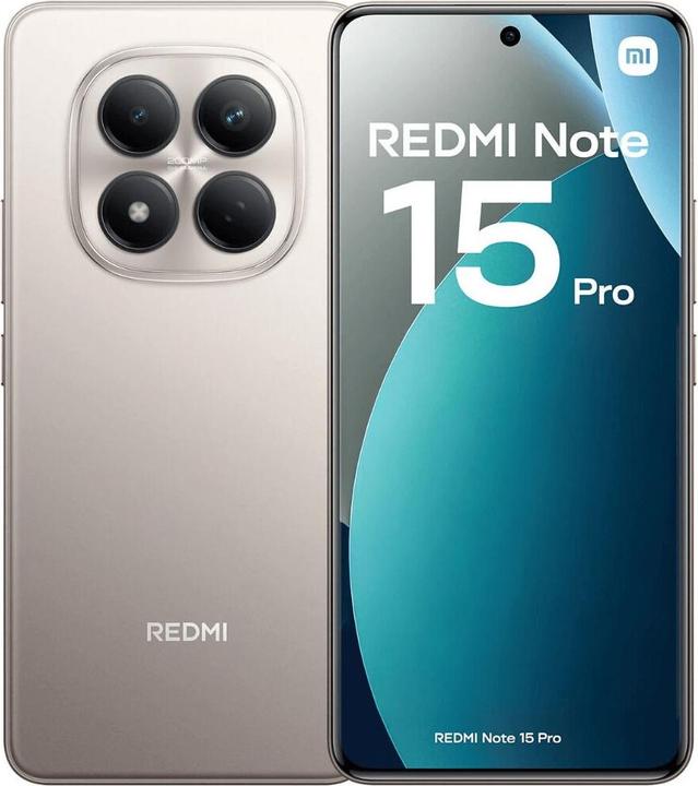 Productafbeelding Xiaomi REDMI Note 15 Pro 5G (512 GB, Titanium, 6.83", Dubbele SIM, 5G)