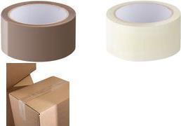LogiLink Nastro adesivo, a bassa rumorosità, 48 mm x 66 m, marrone (48 mm