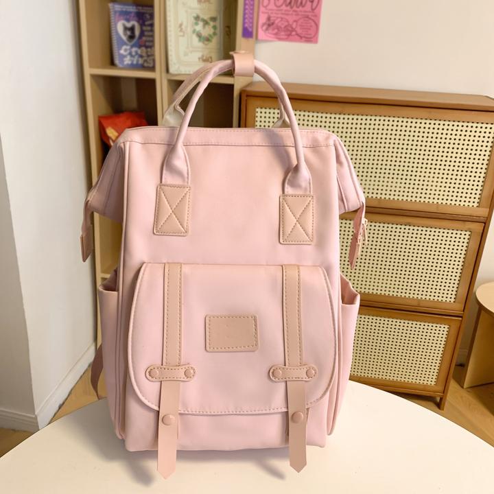 Image du produit Only-Bags.Store Sac à dos fourre-tout esthétique, sac d'école de style preppy, sac à dos léger de voyage pour