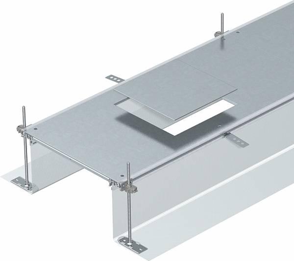 Actual product image OBO Bettermann OBO OKA-G60040240D9 trunking unit GES9 2400x600x240 St FS screeded