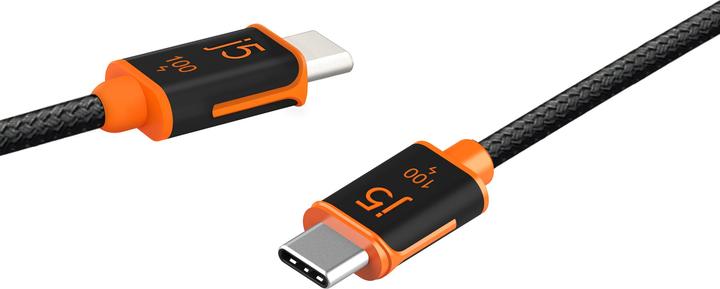 Image du produit j5Create USB-C 100W SYNC CHARGE CABLE (1.8 M / 5.9 FT.) NMS NS CABL (1.80 m, USB 2.0, 100 W)