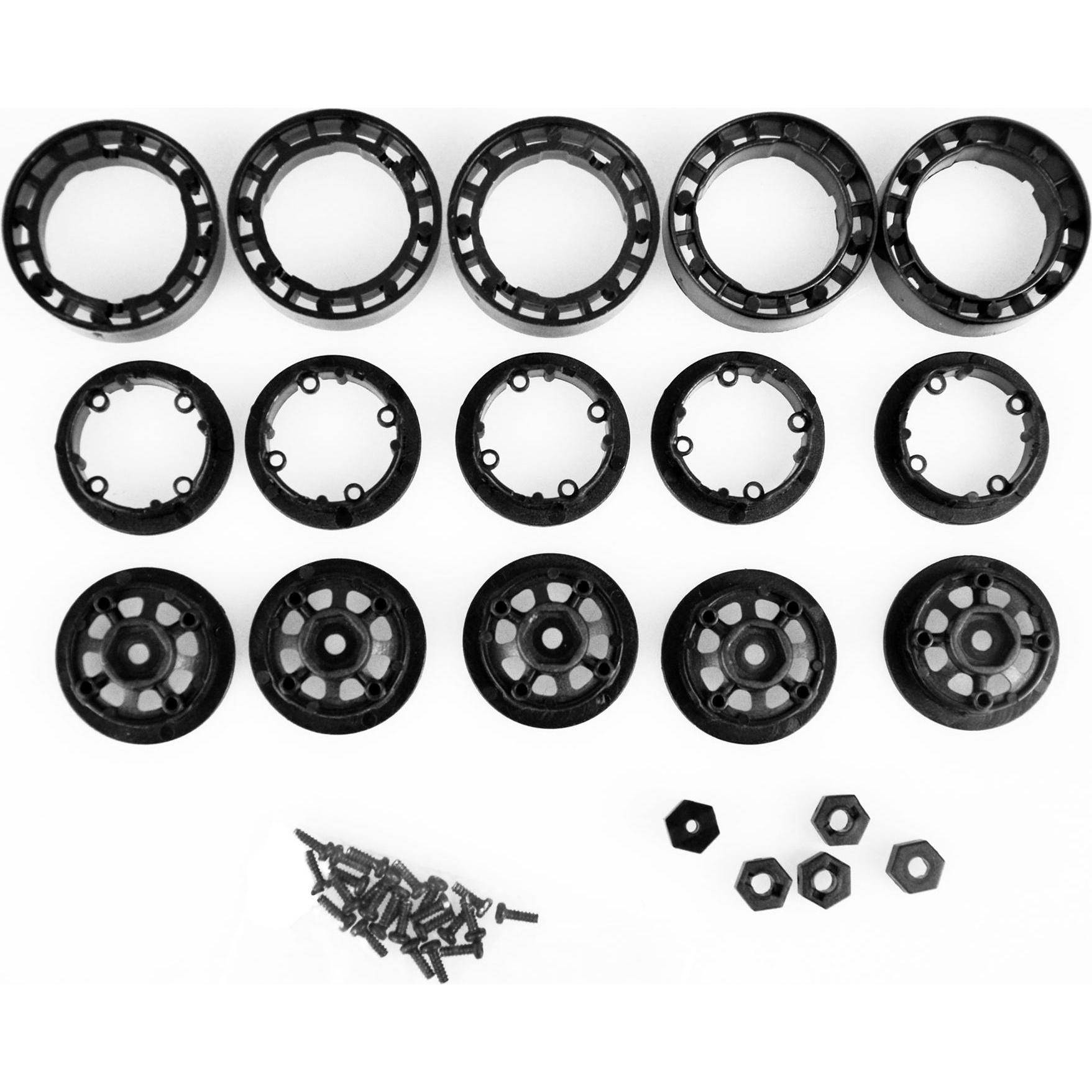 Amewi Set di cerchi AM18 Bead Lock nero