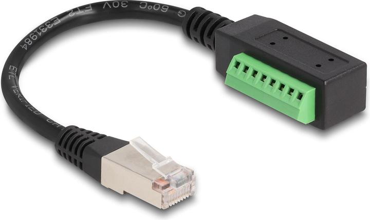 Image du produit Delock Bloc terminal - câble RJ45 1 pièce (UTP, CAT5e, 0.22 m)