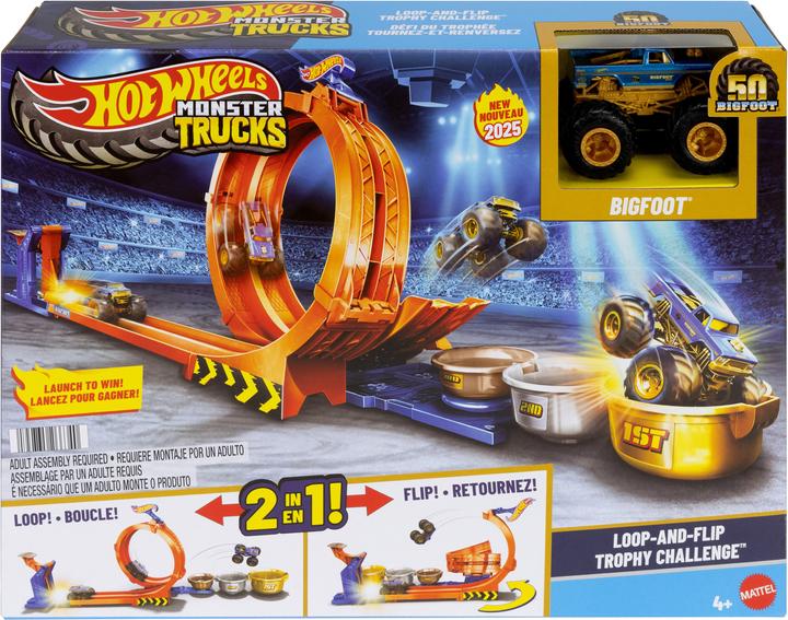 Hot Wheels Monster Trucks 2-in-1 Loop & Flip Challenge