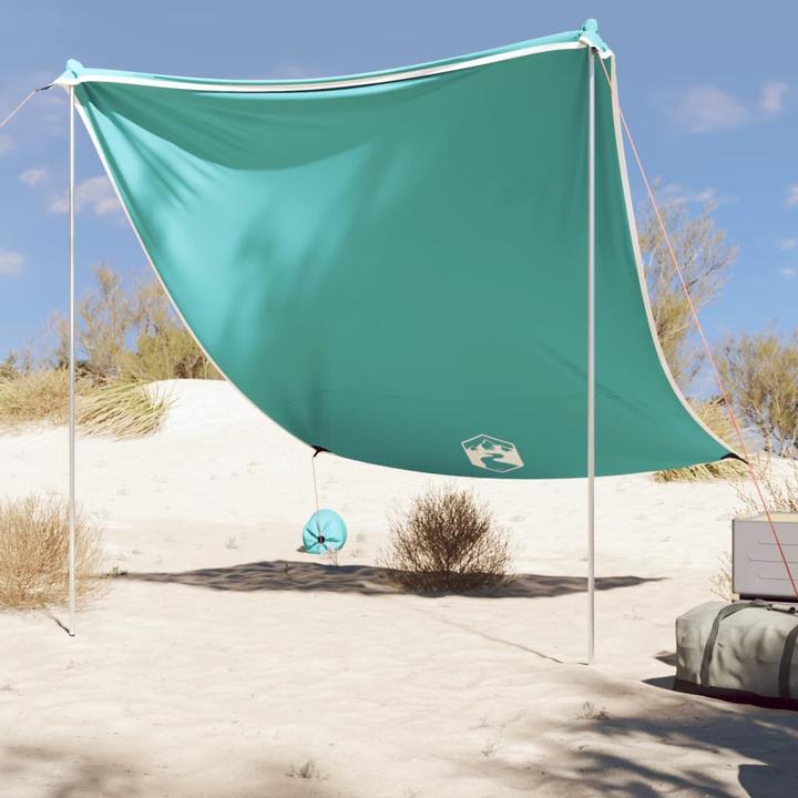 Actual product image VidaXL Beach shade tent with sandbags 214 x 236 cm (beach tent, 0.18 kg, 4 persons)
