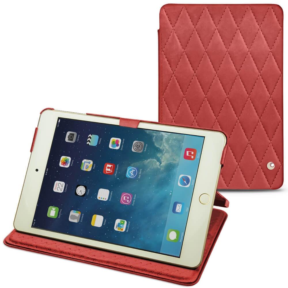Noreve Lederschutzhülle horizontal (iPad Mini 5), Tablet Hülle, Rot