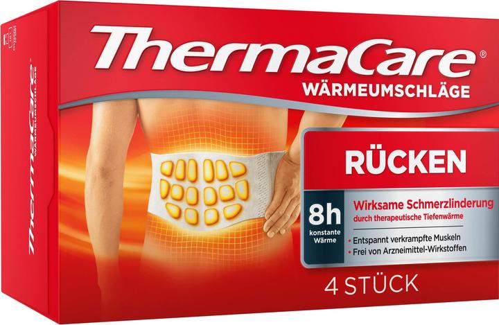 Produktbild Thermacare Wärmeumschläge bei Rückenschmerzen, 4 St. Pflaster (4x)
