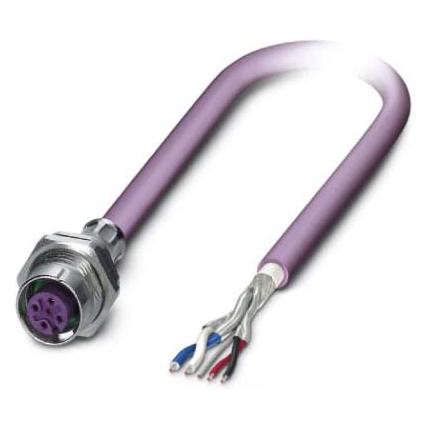 Phoenix Contact SACCBP-FS-5CON-PG9/1, Elektronikkabel + Stecker, Violett