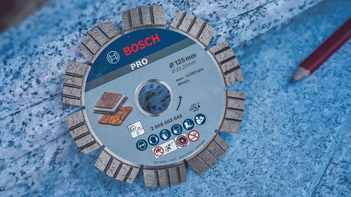 Immagine prodotto Bosch Professional Zubehör Disco da taglio diamantato PRO Multi Material, 125 x 22,23 mm