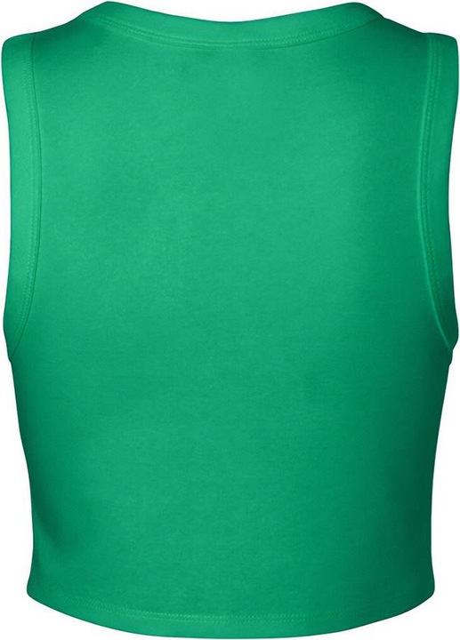 Actual product image Bella Canvas Womens/Ladies Plain Micro-Rib Muscle Crop Top (44 D)