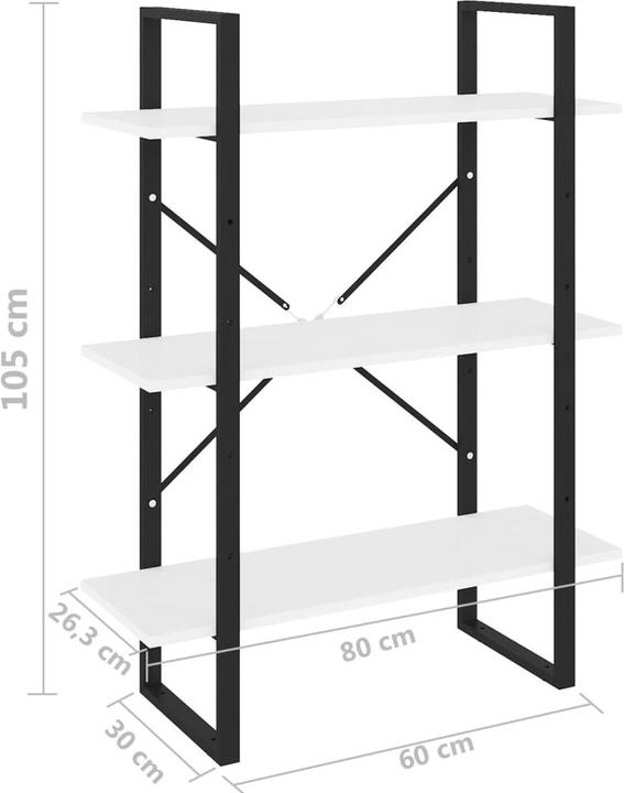 Actual product image VidaXL Elden (80 x 30 x 105 cm)