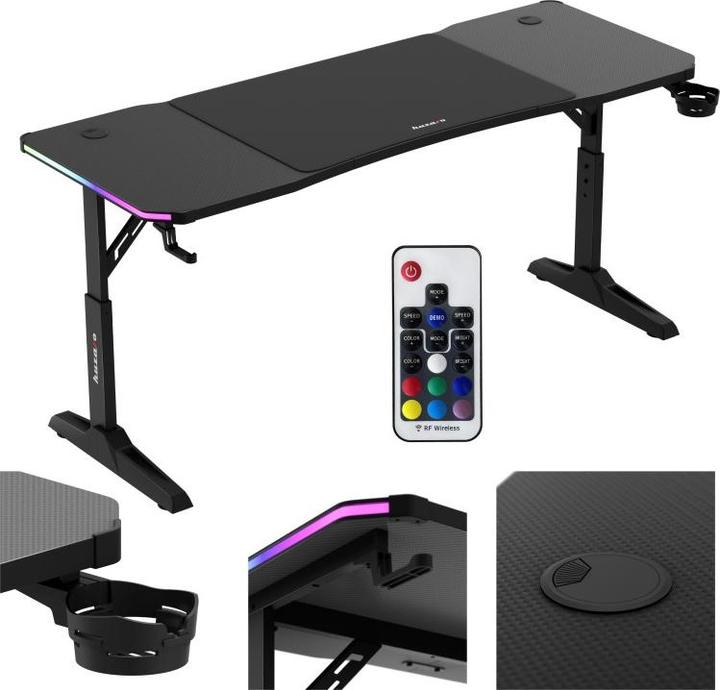 Actual product image Huzaro Biurko gamingowe Hero 4.6 RGB Black