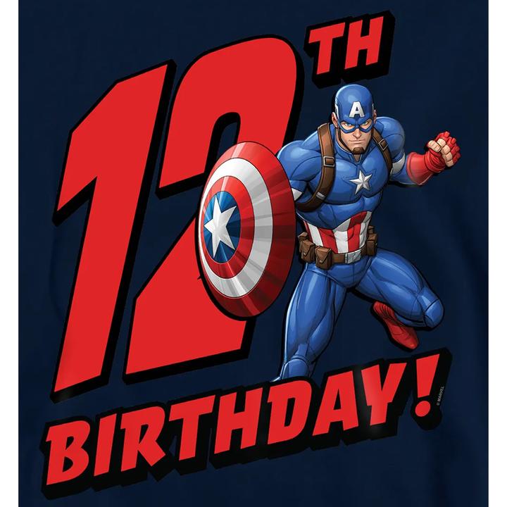 Produktbild Captain America Kapuzenpullover Zum Überziehen 12er Geburstag (116)