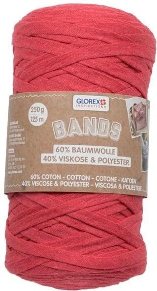 Glorex Wollen Macramé banden 250 g, Rood (125 m)