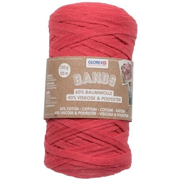 Thumbnail - Glorex Wolle Makramee Bands 250 g, Rot, Garn + Wolle, Rot