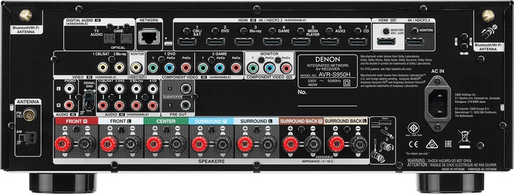 Actual product image Denon AVR-S950H (7.2 channels, AM, FM)