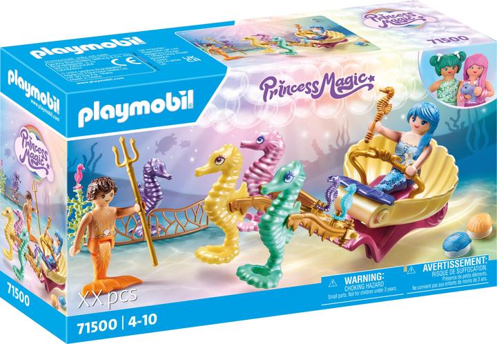 Immagine prodotto Playmobil 71500 Carrozza sirena cavalluccio marino (71500, Playmobil Principessa Magica)