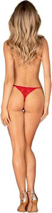 Produktbild Obsessive Ingridia Ouvert String Rot (XXL)