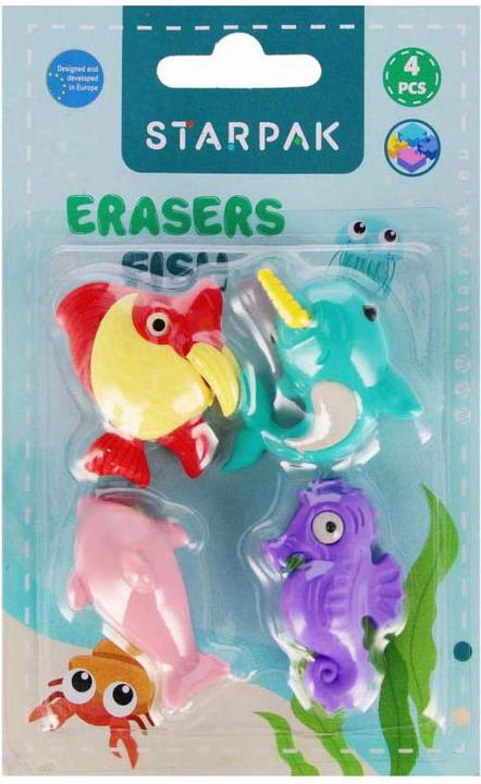 Immagine prodotto Starpak Gomma puzzle 3D 4 pezzi pesce