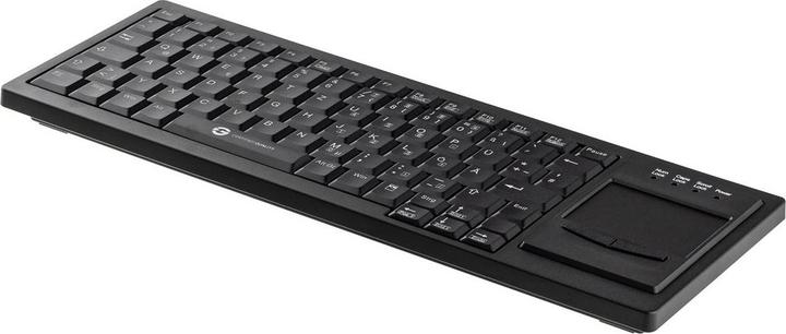 Actual product image Gett Cleantype Xtra Touch WL wireless keyboard with touchpad Colour black Layout DE (DE, Wireless)