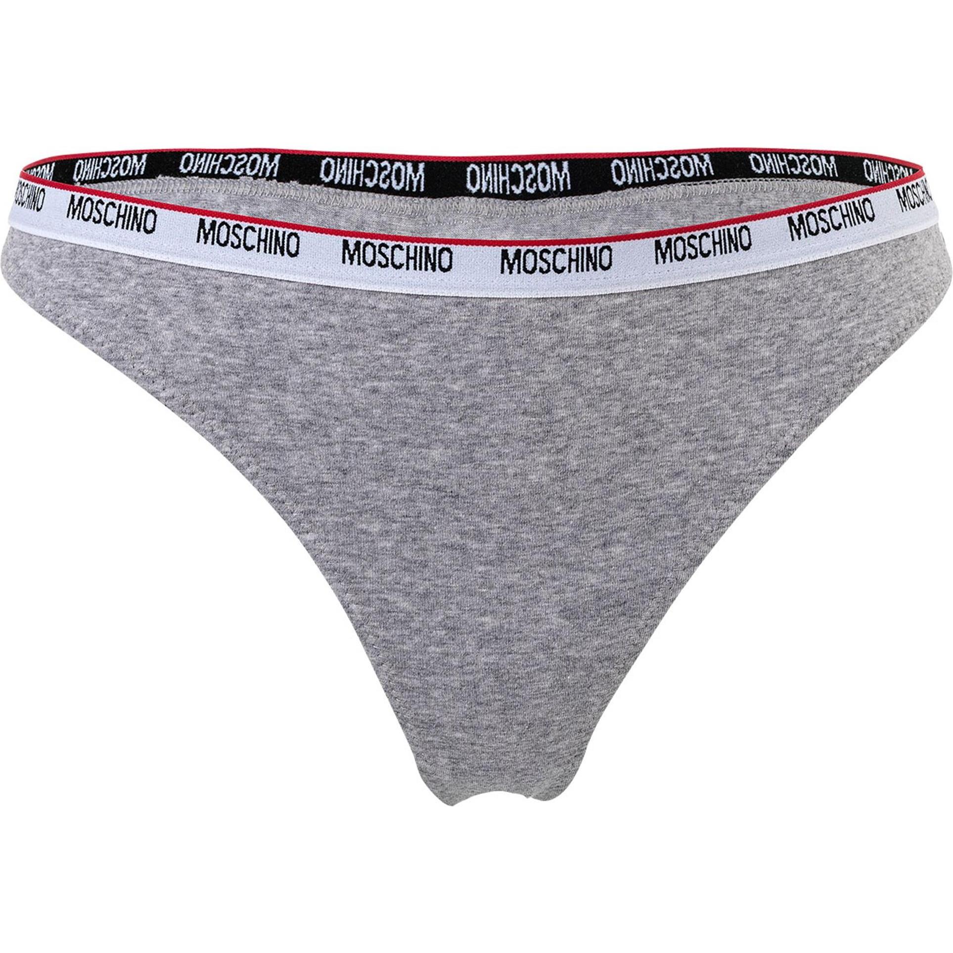 Moschino, Damen, Unterhosen, Slip Casual Bequem sitzend, Grau, (XL, Einzelpack)