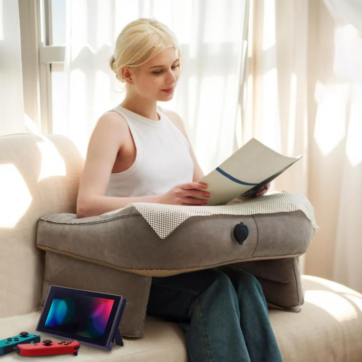 Actual product image Dema Reading cushion Arm support laptop cushion Air cushion inflatable Grey