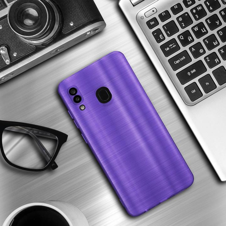 Actual product image Cadorabo Case for Samsung Galaxy A20 / A30 / M10s in TPU Brushed Camera Protector LM160 Style (Samsung Galaxy A20, Samsung Galaxy M10s, TCL A30)