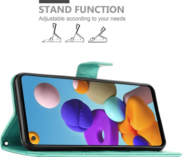 Produktbild Cadorabo Flower Book Cover (Samsung Galaxy A21s)