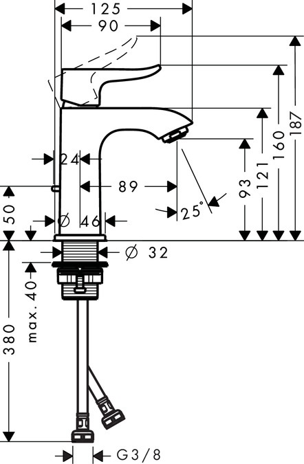 Produktbild hansgrohe Metris Chrom