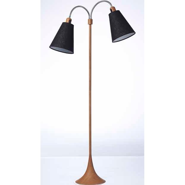 Nielsen Light, Stehlampe, FODGAENGER GULVLAMPE M/AFB. PÅ ARME - TRAELOOK - No shades