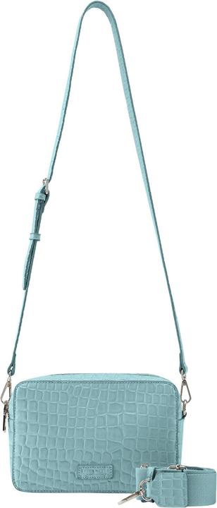 croco print ice blue