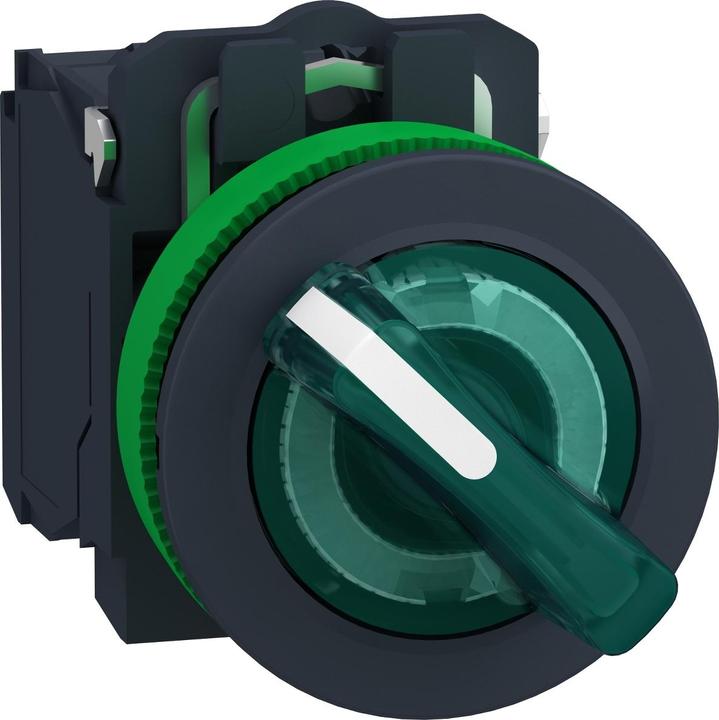 Actual product image Schneider Electric Illuminated selector switch, plastic, complete, XB5FKCUST01