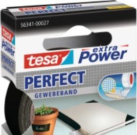 Actual product image tesa EXTRA POWER PERFECT fabric tape, fabric-reinforced duct tape (19 mm)