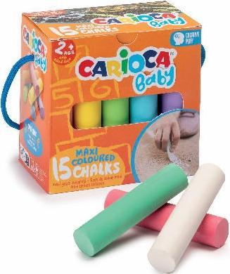 Immagine prodotto Carioca Gessetti maxi per bambini (15 pezzi) (809443) (15x)
