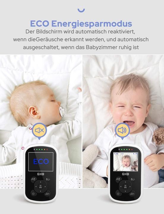 Actual product image GHB Babyphone mit Kamera und Gegensprechfunktion (Video & Audio)