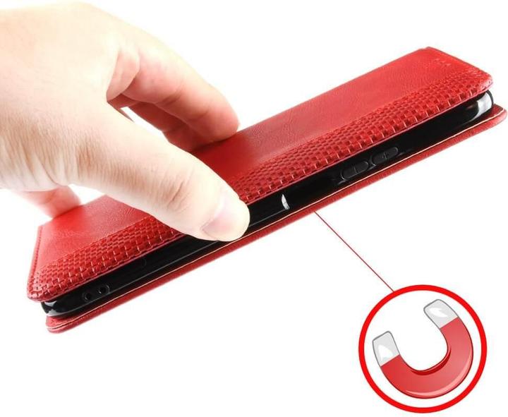 Produktbild Cover-Discount Xiaomi Redmi Note 13 Pro+ - Stand Flip Case Hülle rot (Xiaomi Redmi Note 13 Pro+)